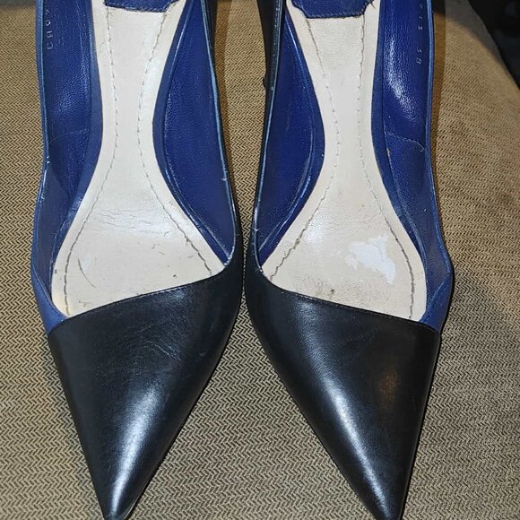 Christian Dior Black & Blue Pointed-Toe Heels – Size 8 - Picture 12 of 12